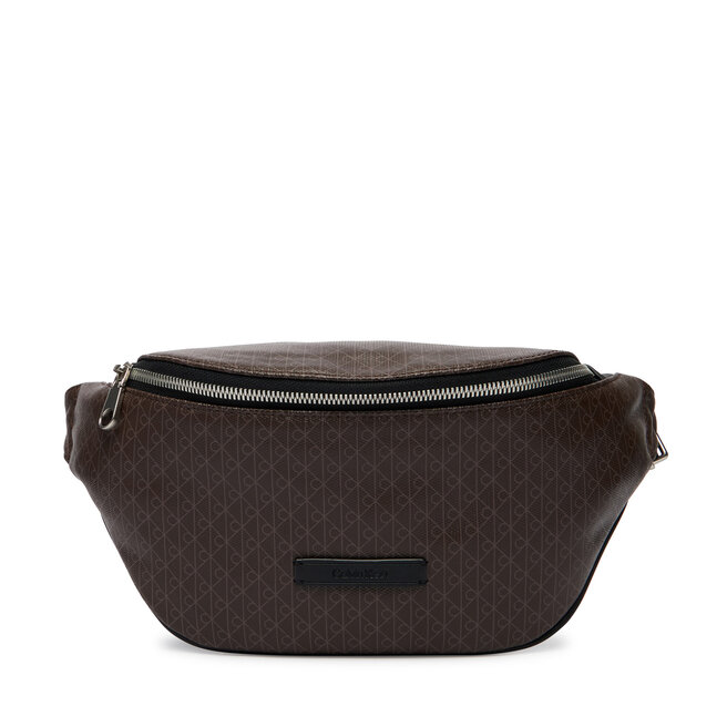 Nerka Calvin Klein Emblem Aop Coated Waistbag LV04D3135G Brązowy