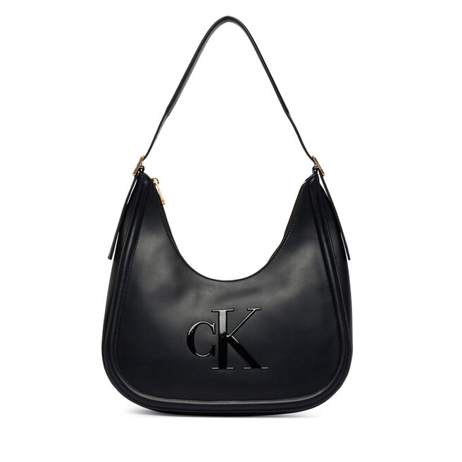 Torebka Calvin Klein Bold Ck Crescent Bag LV04F3427G Czarny