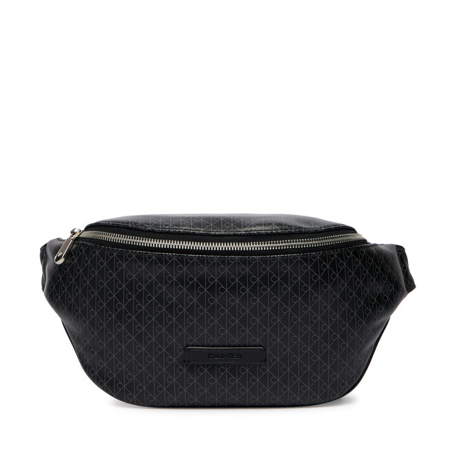 Nerka Calvin Klein Emblem Aop Coated Waistbag LV04D3135G Czarny