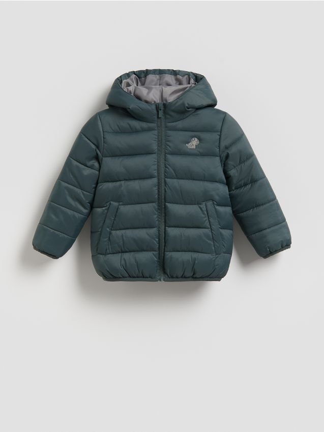 Reserved - Kurtka z kapturem - ciemnozielony