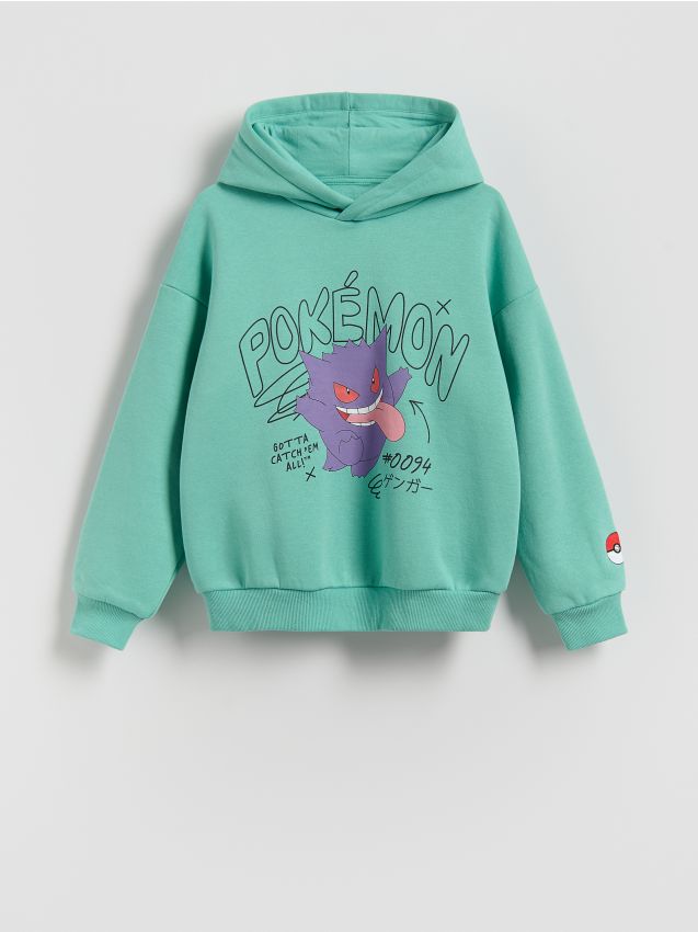 Reserved - Bluza Pokémon - miętowy