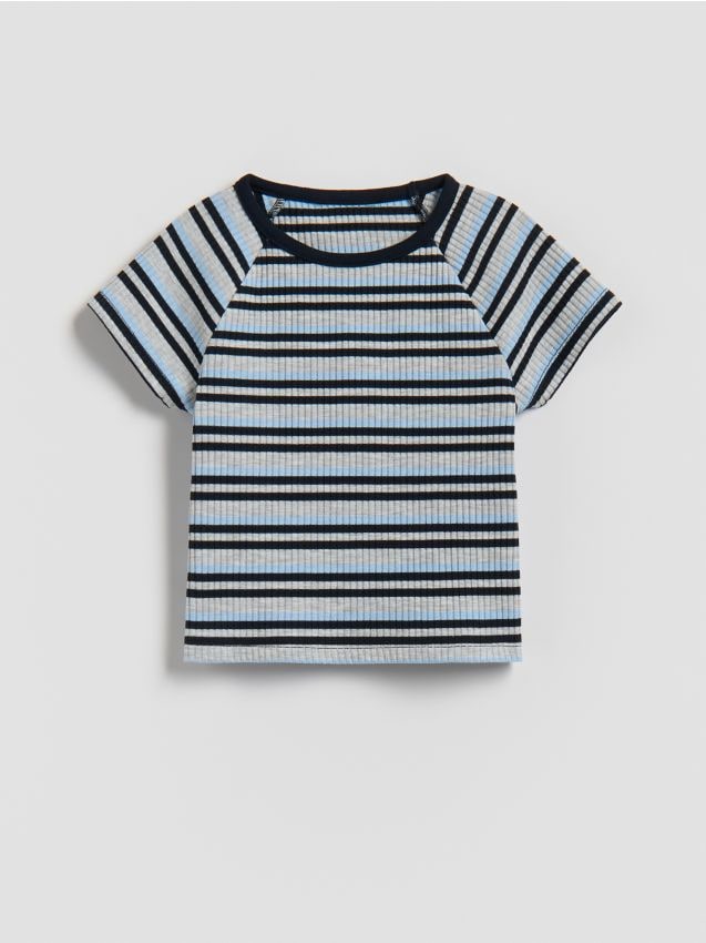 Reserved - T-shirt w paski - wielobarwny