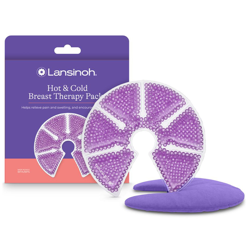 Lansinoh Hot & Cold, kompresy żelowe na piersi 3w1, 2 sztuki