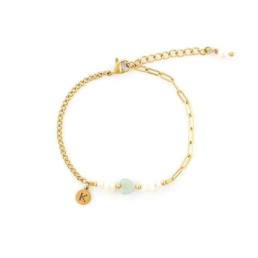 Baby Bestseller! Bransoletka z sercem Amazonitu - kamień młodości