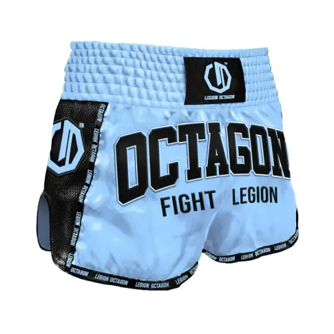 Octagon Spodenki Kickboxing/Muay Thai Fight Legion PREMIUM Sky Blue