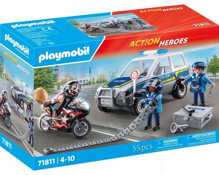 Playmobil Action Heroes Policja w poszukiwaniu przestępcy 71811 - klocki