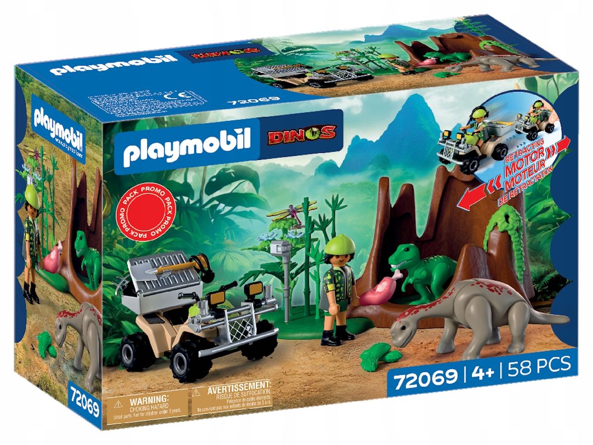 Playmobil Dinos Kryjówka dinozaura 72069 - klocki