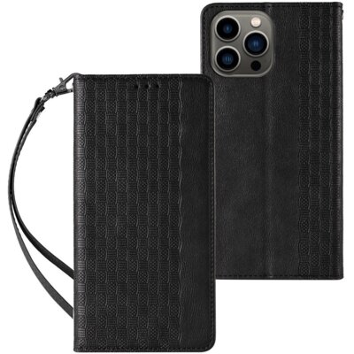 Etui HURTEL Magnet Strap do Apple iPhone 14 Pro Czarny