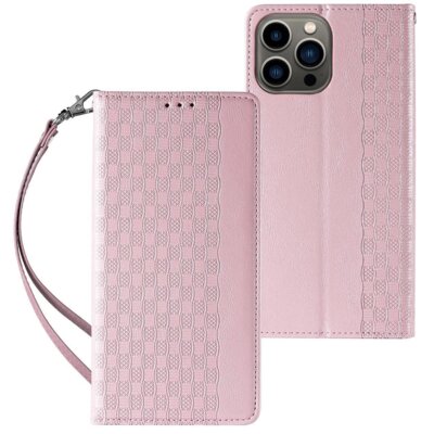 Etui HURTEL Magnet Strap do Apple iPhone 14 Pro Różowy