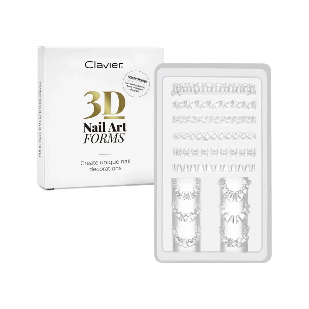 Clavier 3D Nail Art Forms silikonowe formy do ozdób 07