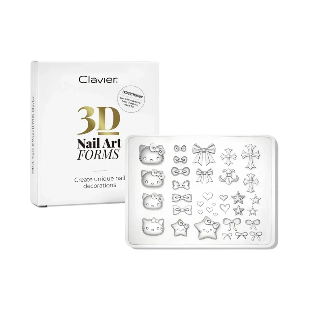Clavier 3D Nail Art Forms silikonowe formy do ozdób 04