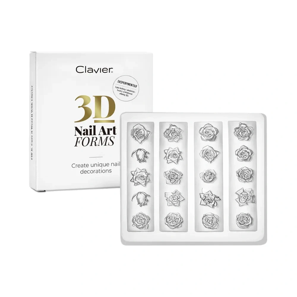 Clavier 3D Nail Art Forms silikonowe formy do ozdób 02