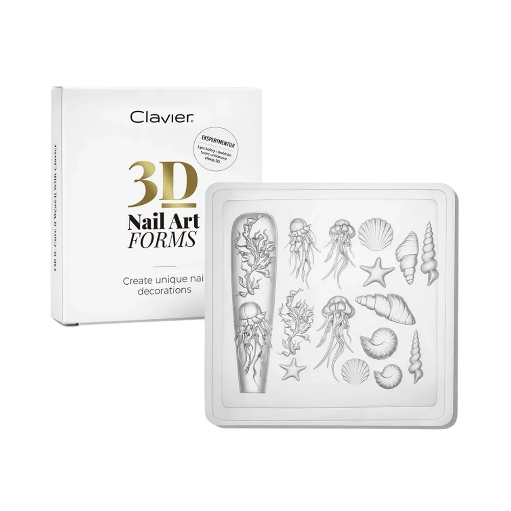 Clavier 3D Nail Art Forms silikonowe formy do ozdób 06