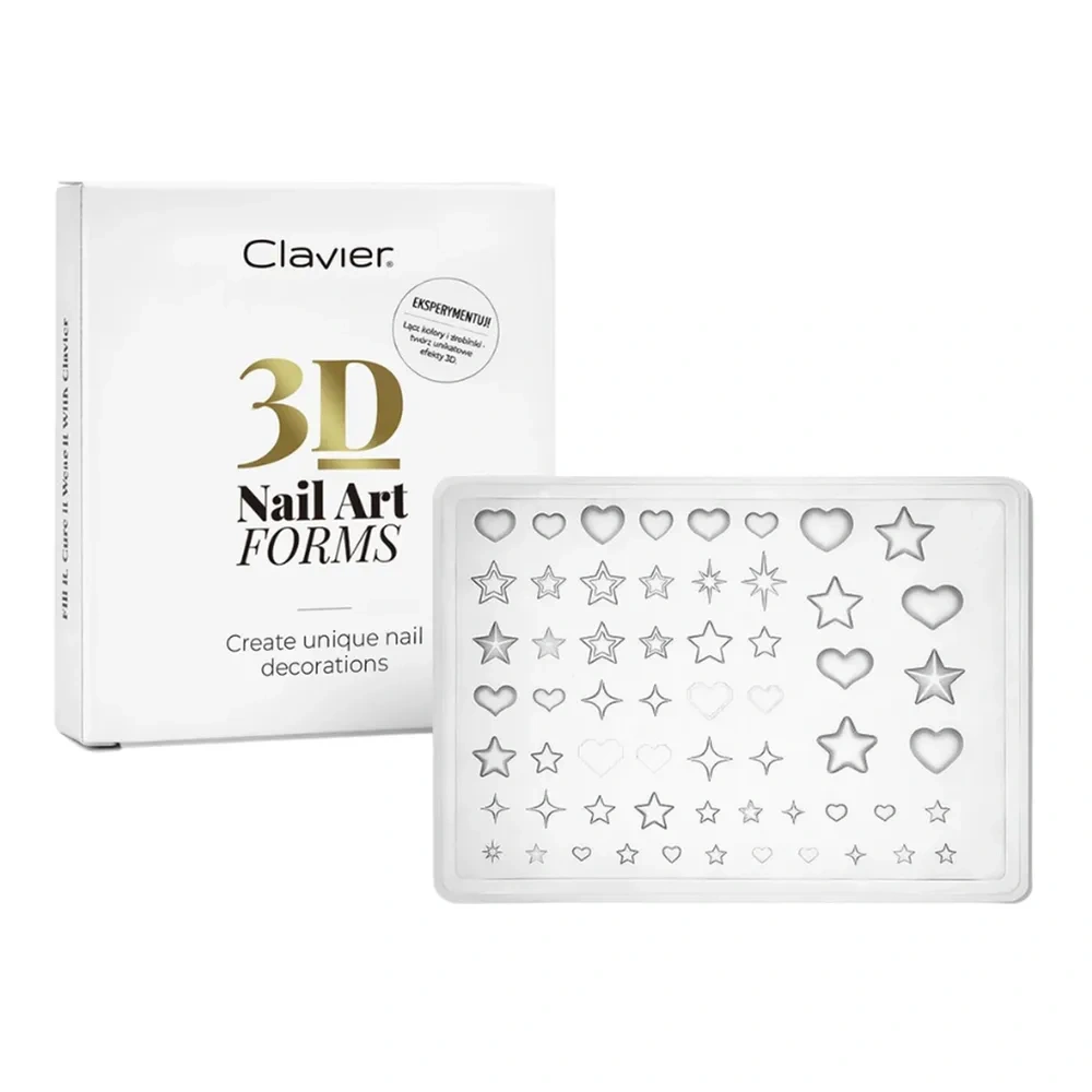 Clavier 3D Nail Art Forms silikonowe formy do ozdób 05