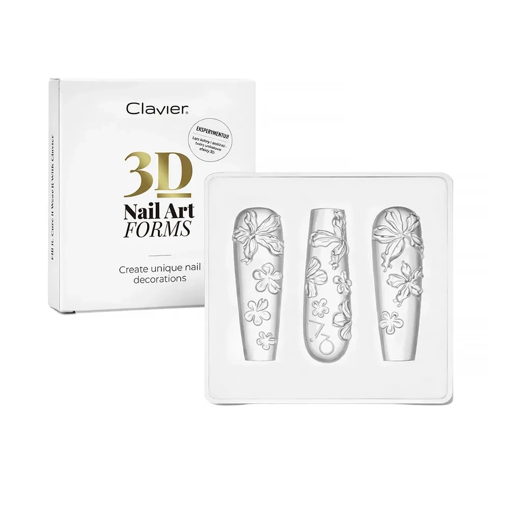 Clavier 3D Nail Art Forms silikonowe formy do ozdób 01