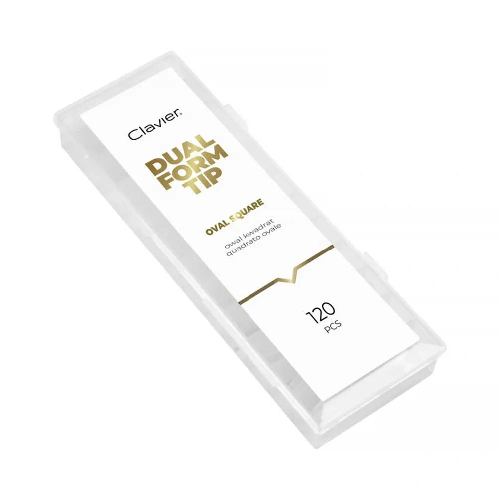 Clavier Dual Form Tip górne formy do przedłużania paznokci Oval Square 120 sztuk