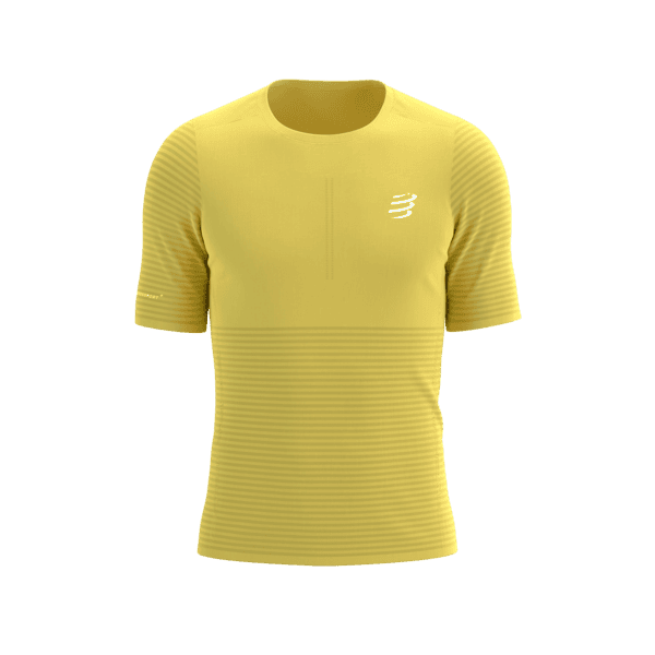 COMPRESSPORT Koszulka biegowa PRO RACING SS T-SHIRT lemon