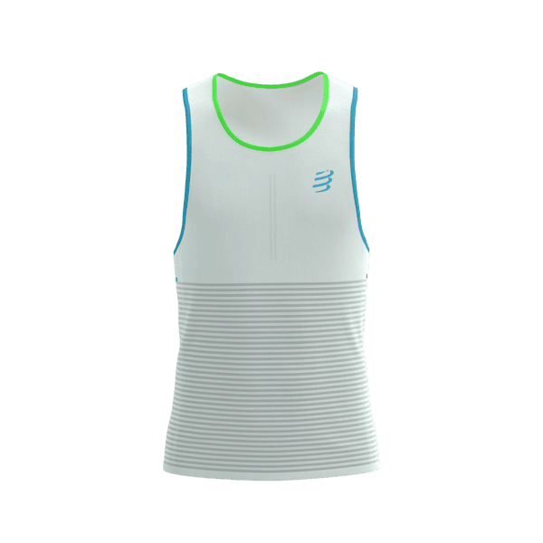 COMPRESSPORT Koszulka biegowa PRO RACING SINGLET star white