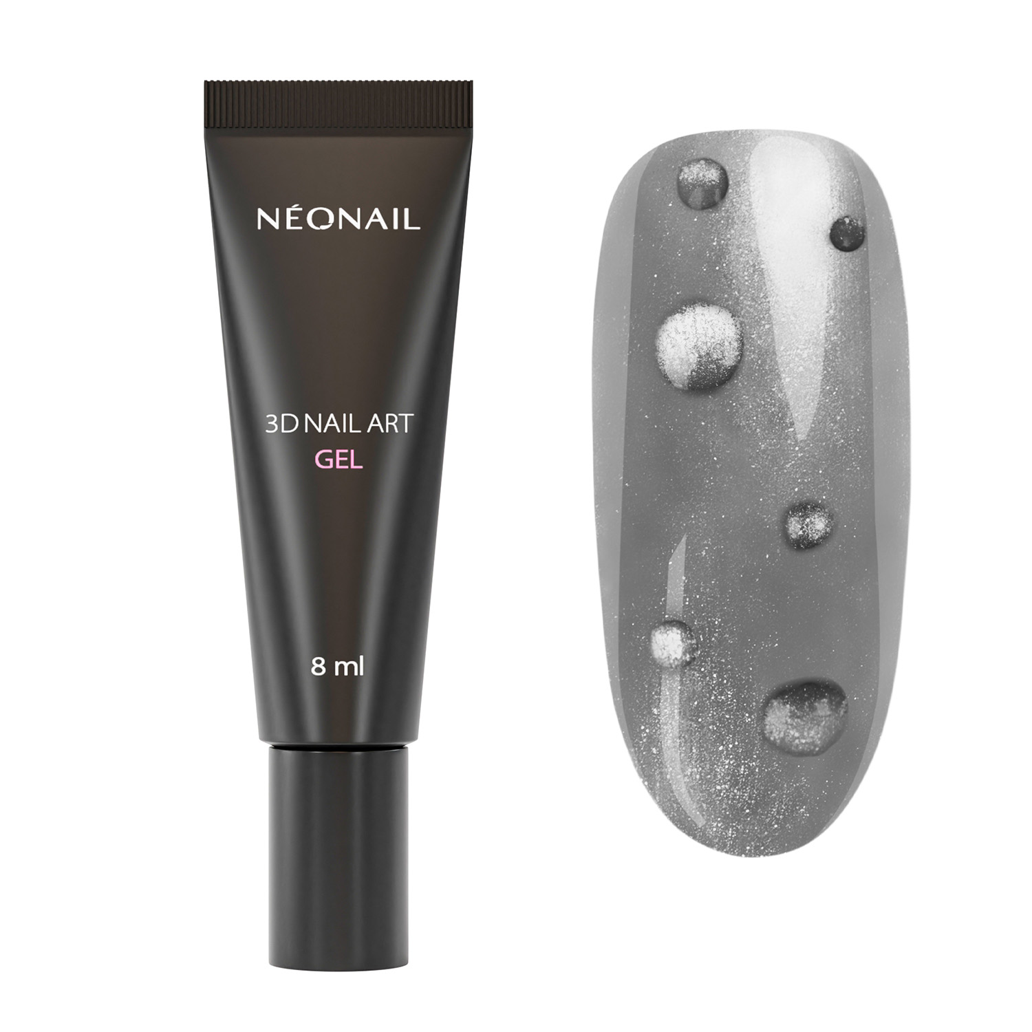 Neonail 3D Nail Art Gel Żel do Zdobień w Tubce 01 Clear 8ml