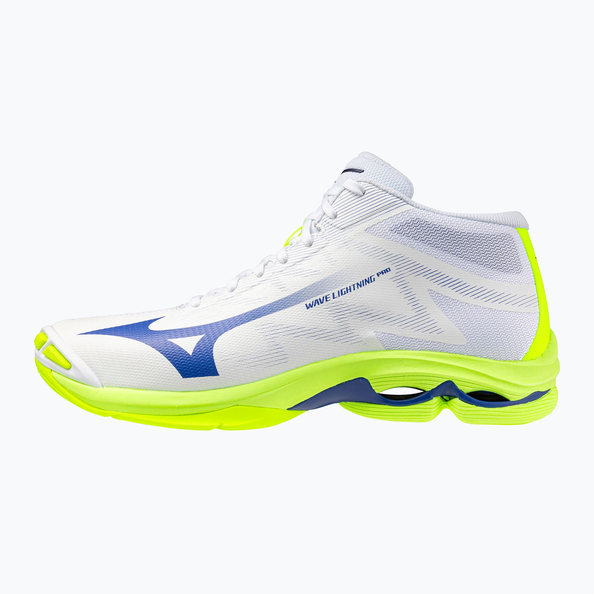 Buty do siatkówki Mizuno Wave Lightning Pro Mid white/lighting yellow/dazzling blue WYSYŁKA W 24H 30 DNI NA ZWROT
