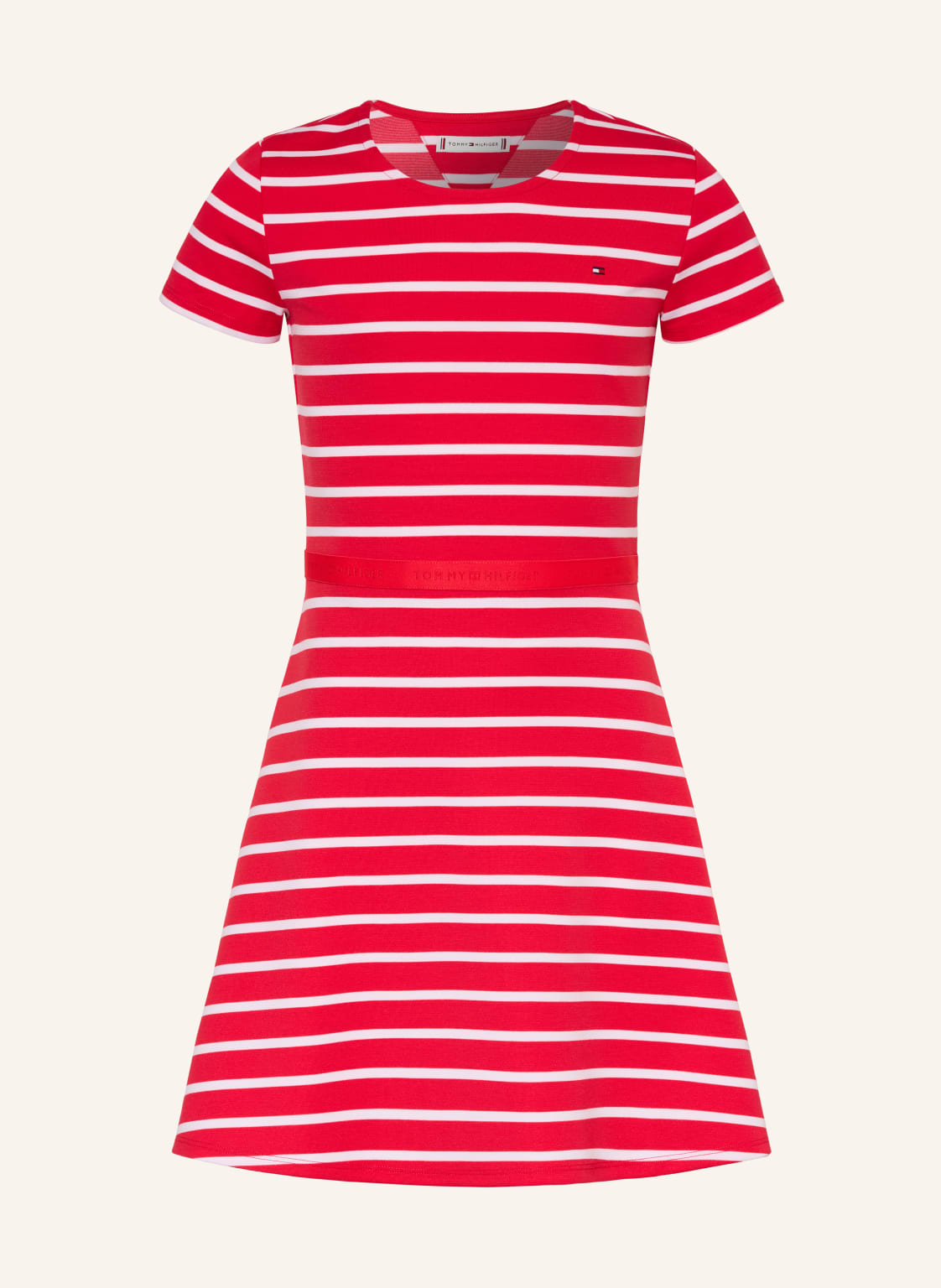 Tommy Hilfiger Sukienka Z Dżerseju rot