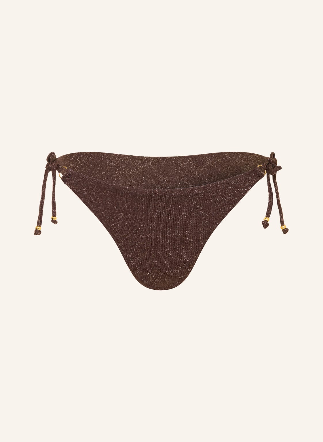 Banana Moon Trójkątne Figi Bikini Lina Lightglitter Z Błyszczącą Nicią braun