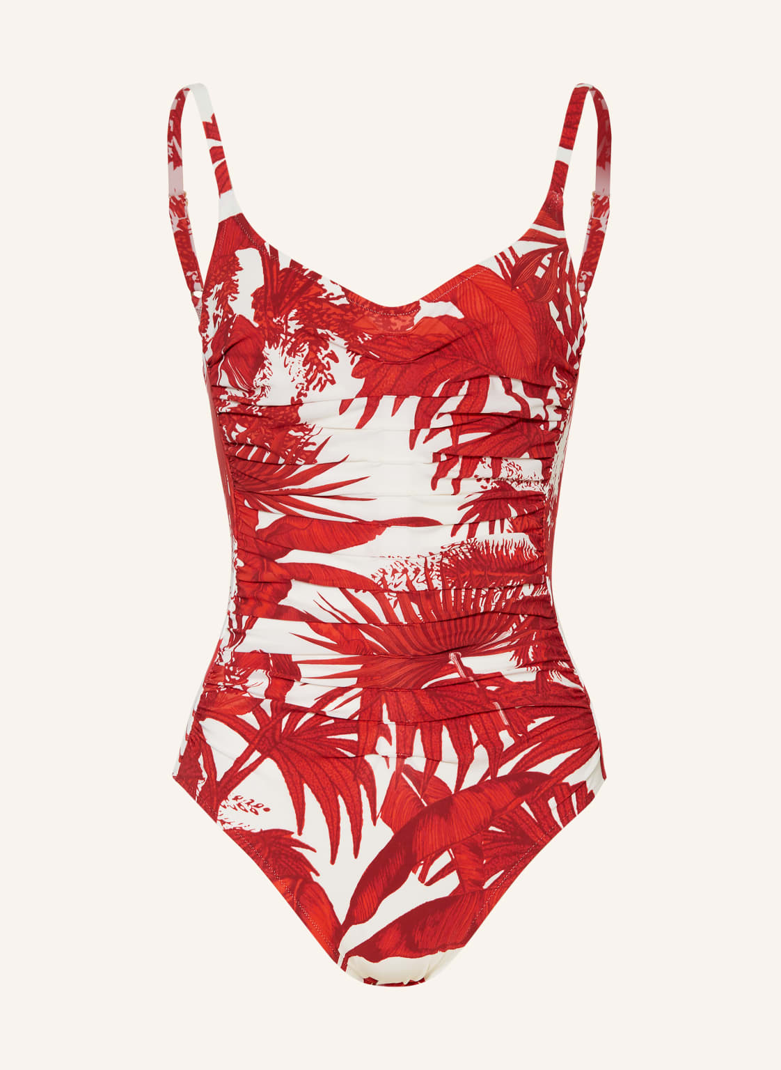 Maryan Mehlhorn Kostium Kąpielowy Z Fiszbinami Palmaria rot