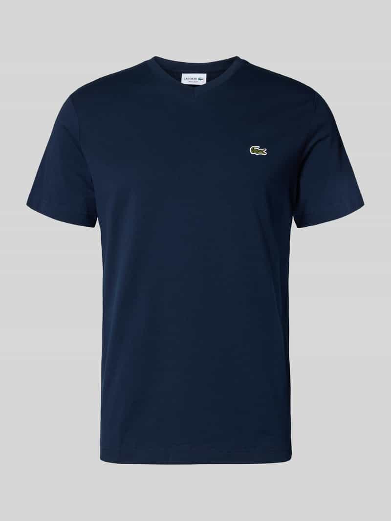 T-shirt o kroju regular fit z czystej bawełny