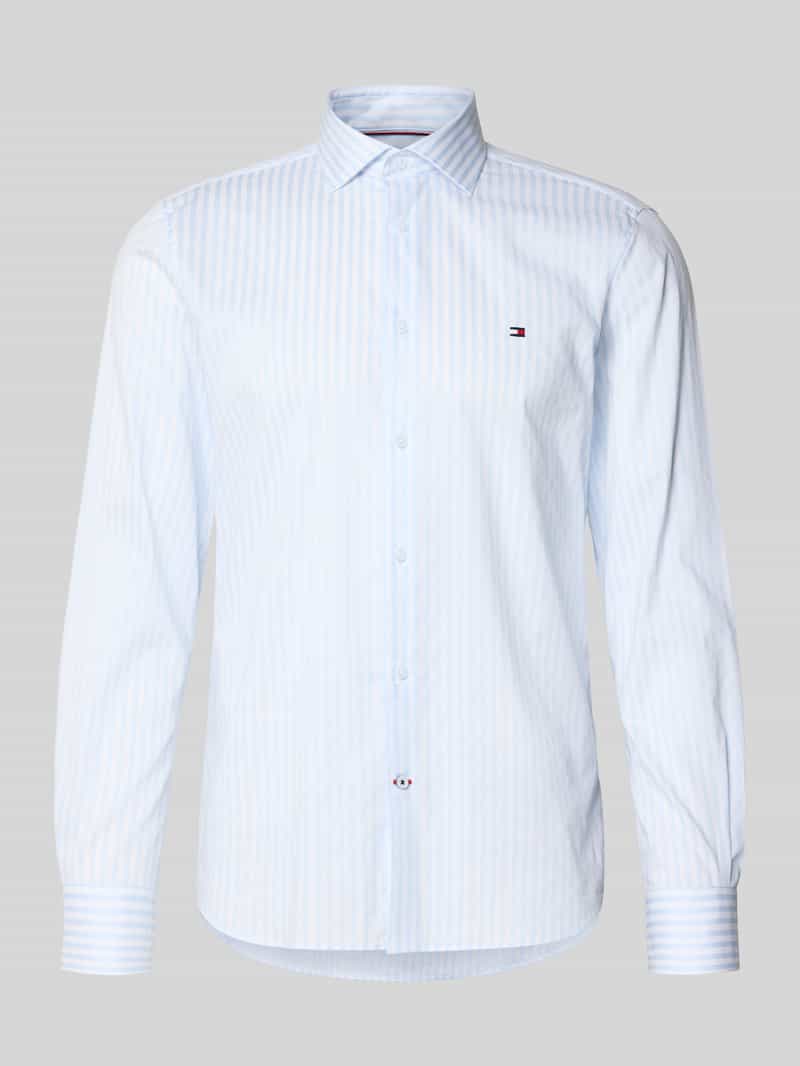 Koszula biznesowa o kroju slim fit z mieszanki bawełny