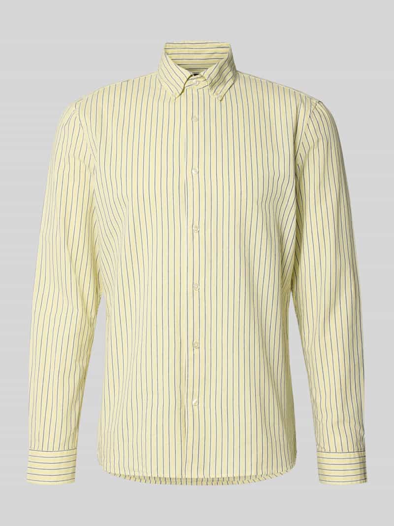 Koszula casualowa o kroju slim fit z czystej bawełny