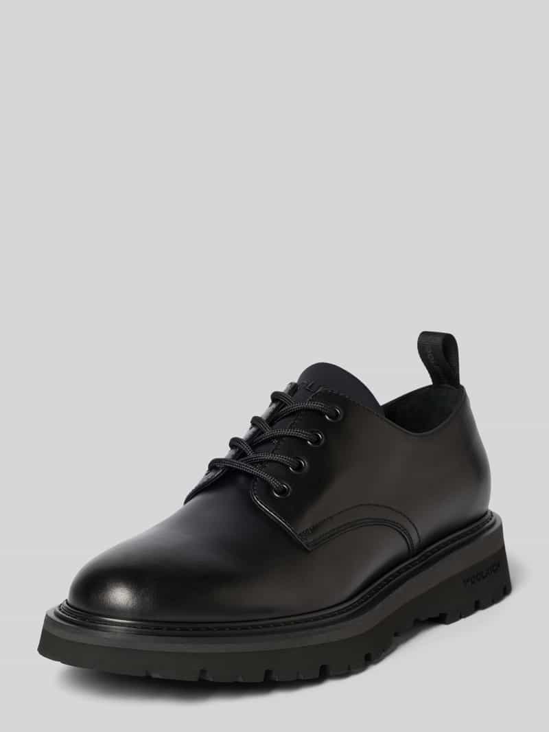 Buty derby typu chunky z profilowaną podeszwą