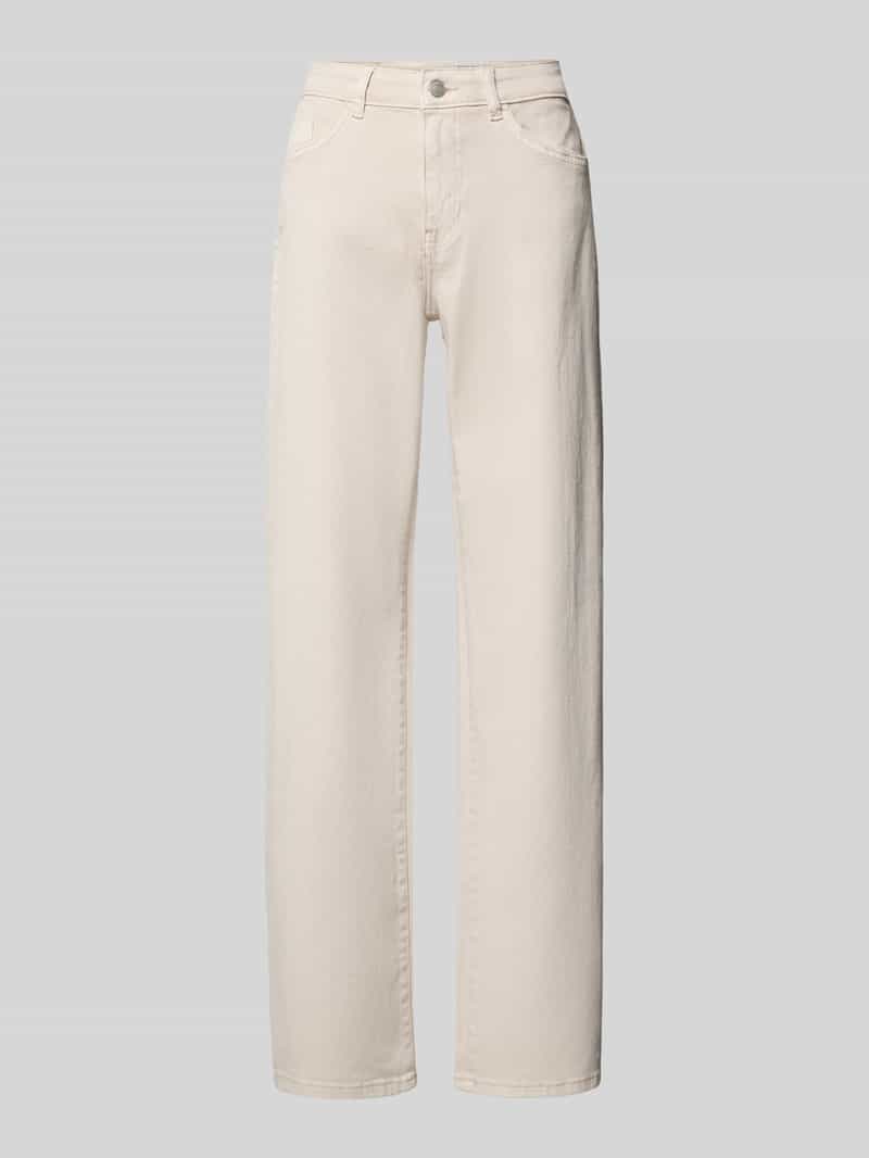 Jeansy o kroju straight fit z 5 kieszeniami model ‘Olanda’