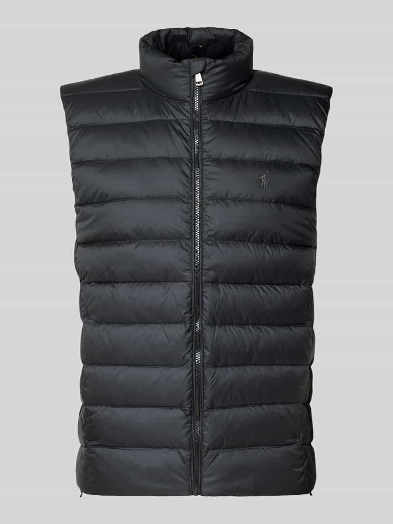 Kamizelka puchowa o kroju regular fit z wyhaftowanym logo