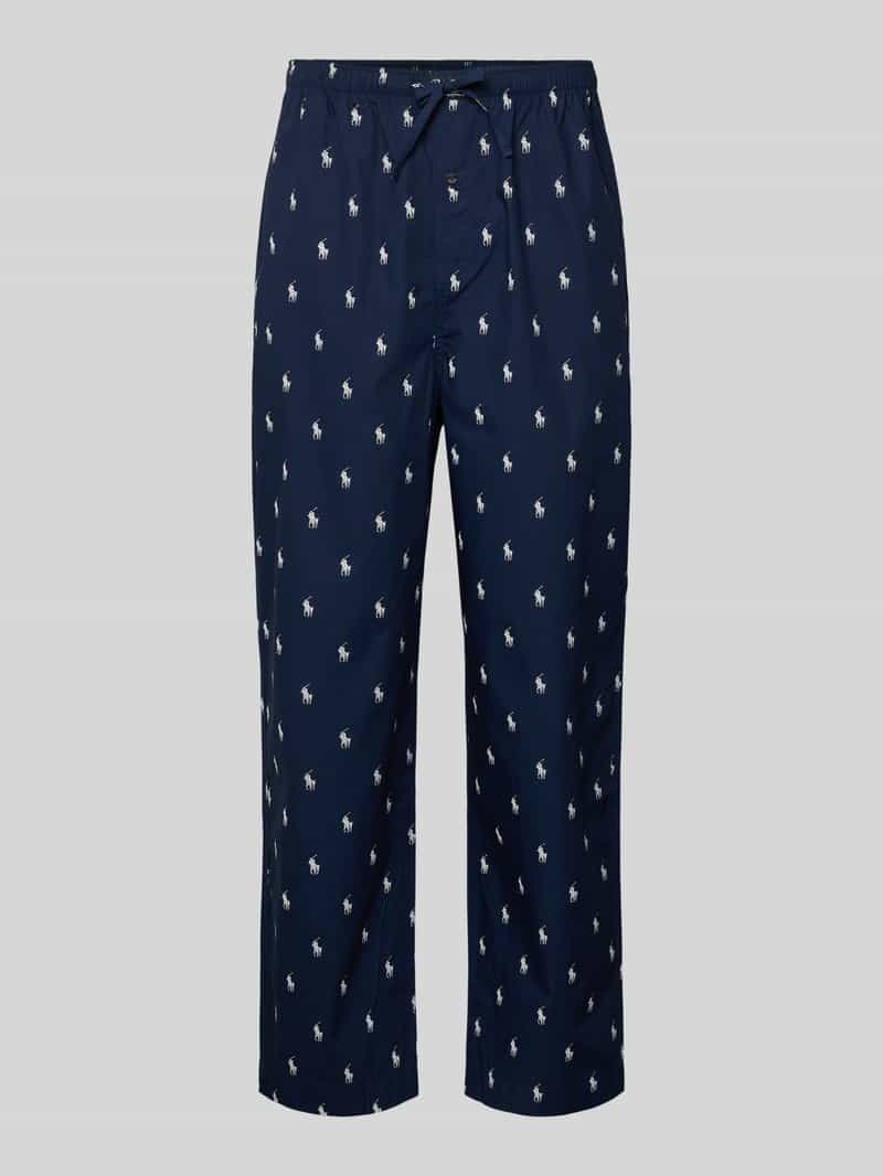 Spodnie od piżamy o kroju comfort fit z czystej bawełny model ‘PJ PANT-SLEEP-BOTTOM’