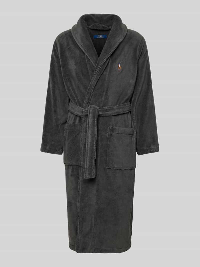 Szlafrok z kołnierzem z połami model ‘SHAWL’