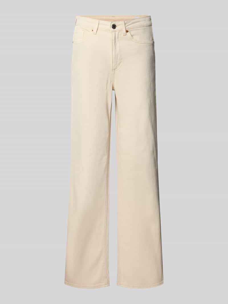 Jeansy o luźnym kroju z szeroką nogawką z mieszanki bawełny model ‘Tessa’