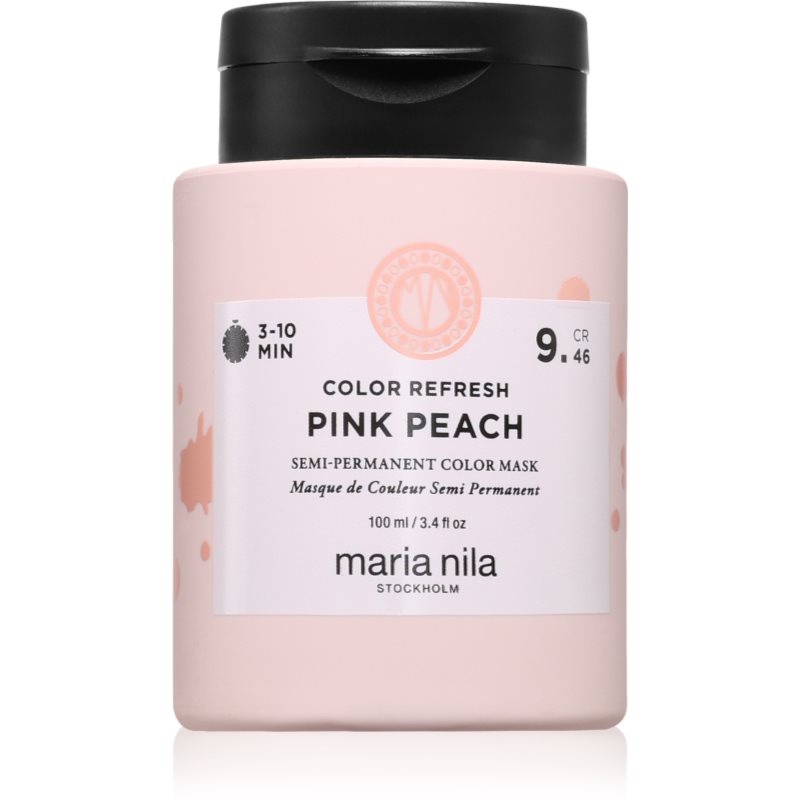 Maria Nila Colour Refresh delikatna odżywiająca maska bez trwałych pigmentów barwiących odcień Pink Peach 9.46 100 ml