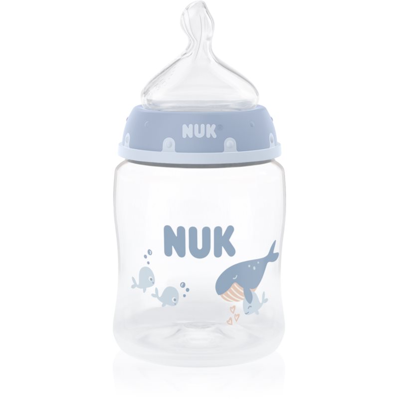 NUK First Choice Whale butelka z regulacją temperatury 0m+ 150 ml