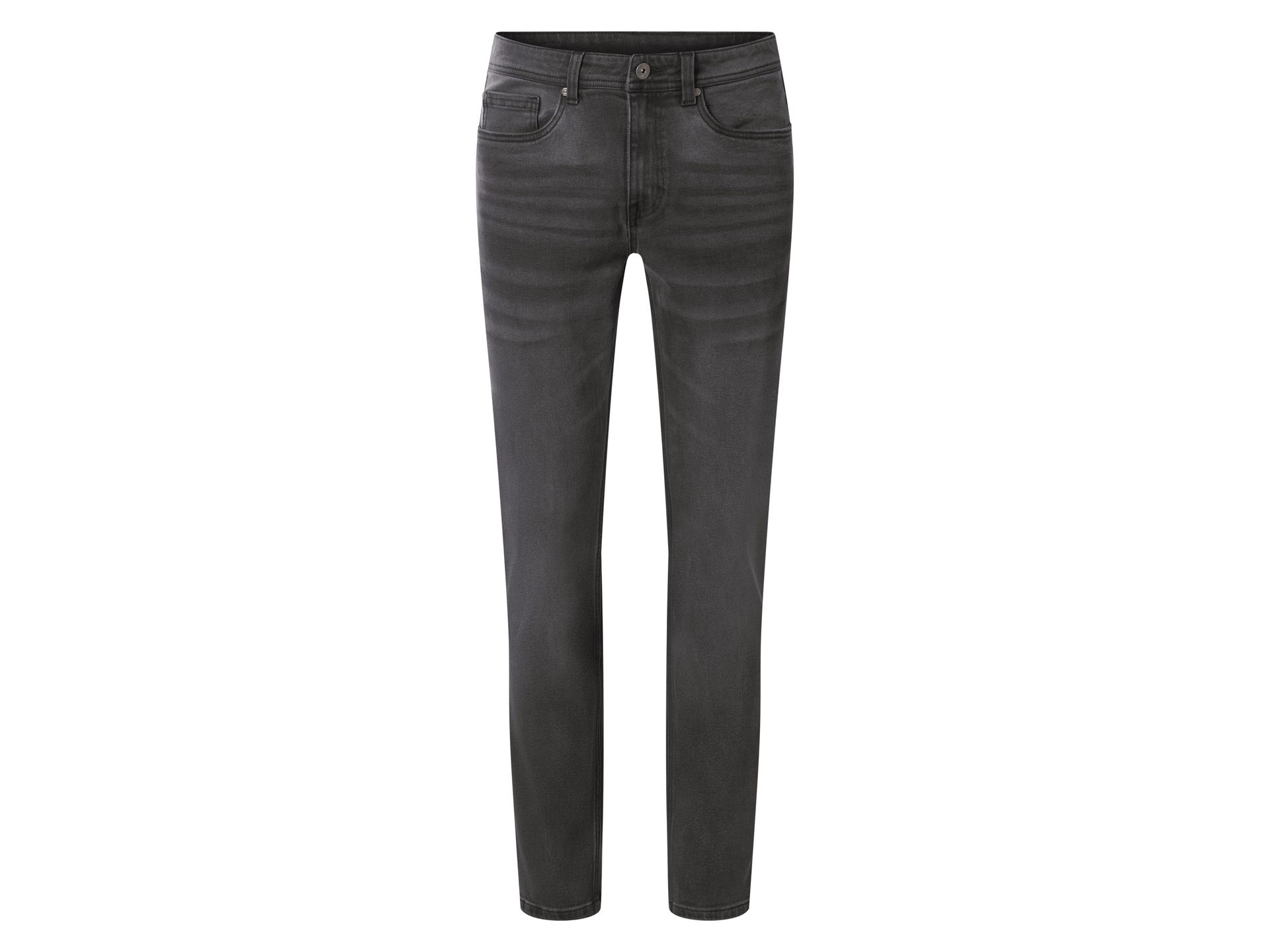 esmara Men Jeansy męskie z bawełną, slim fit (Czarny, 50 (34/32))