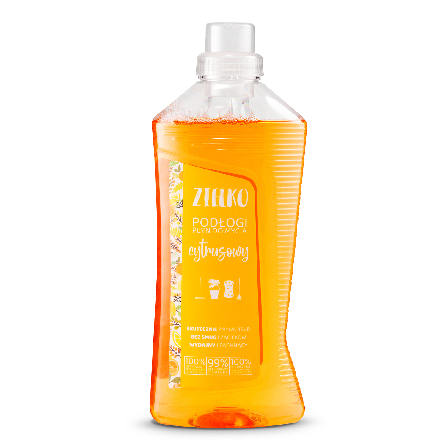 Zielko, płyn do mycia podłogi, cytrusowy, 1 l
