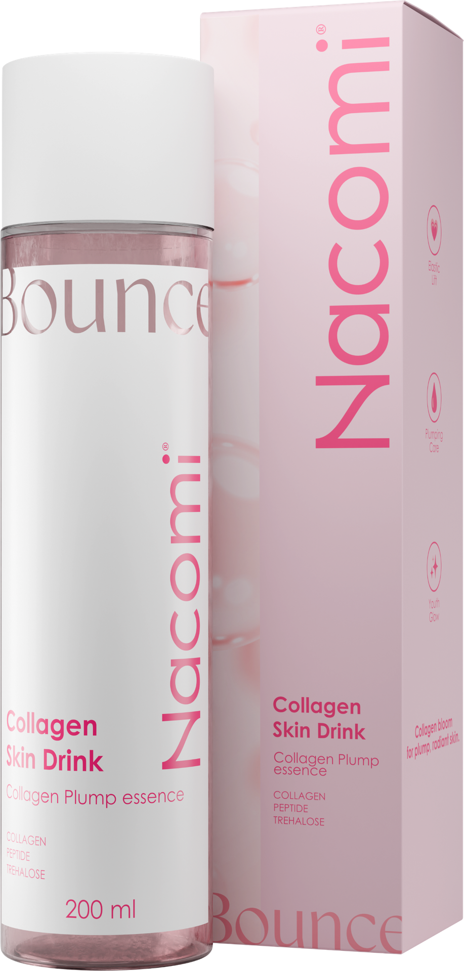 Nacomi Collagen Skin Drink Ujędrniająco-Wygładzająca Esencja do Twarzy 200ml