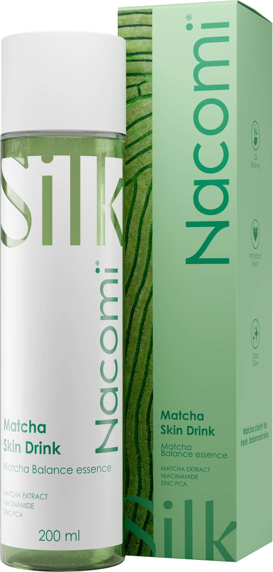 Nacomi Matcha Skin Drink Odświeżająca Esencja do Twarzy 200ml