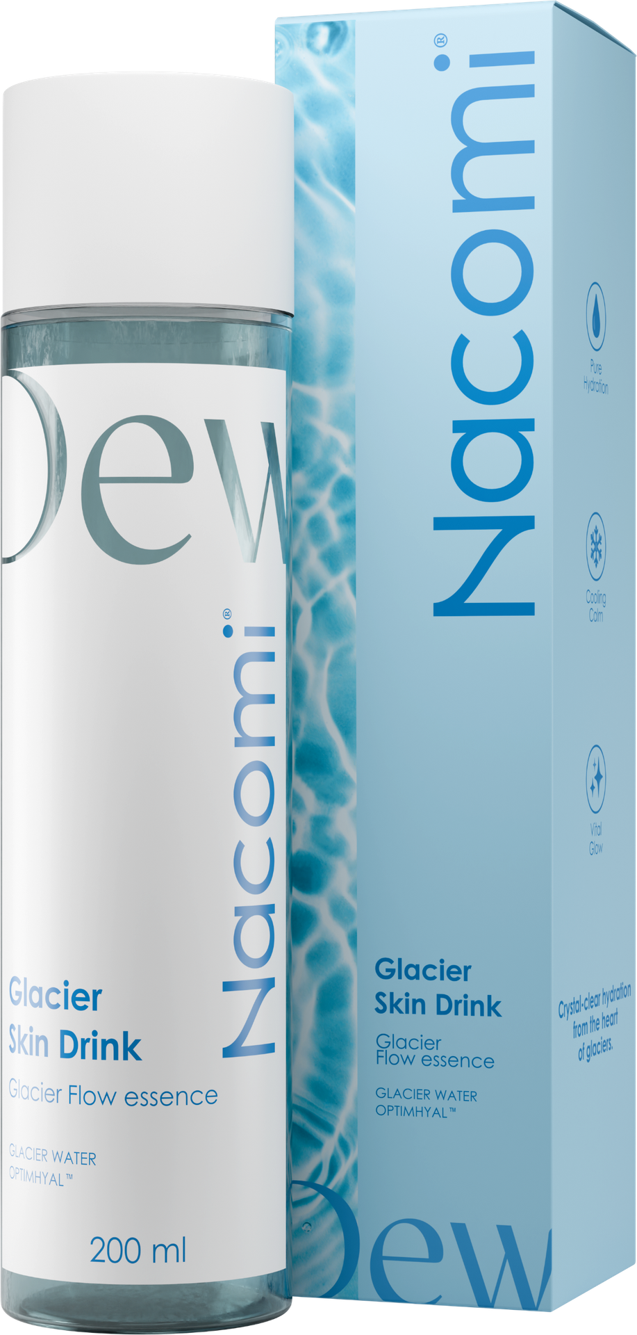 Nacomi Glacier Skin Drink Nawilżająca Esencja do Twarzy 200ml