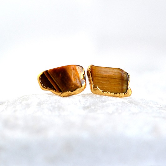 Kolczyki Sztyfty Tygrysie Oko