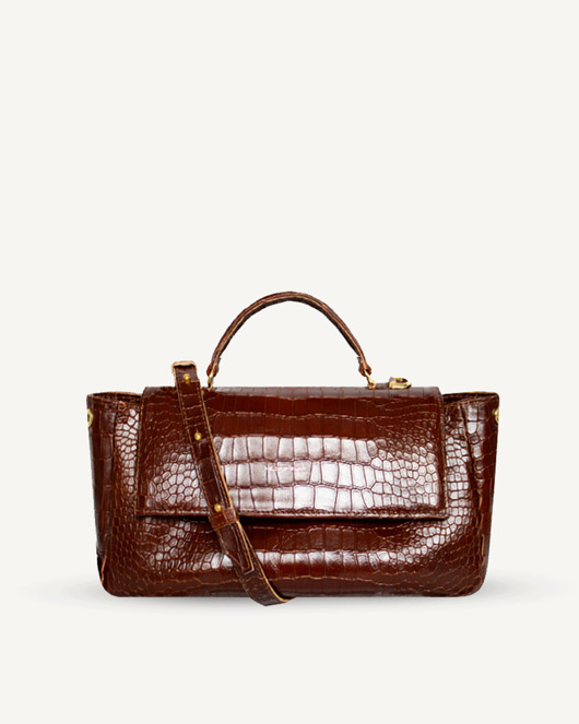 Audrey M+ skóra tłoczona na wzór krokodyla