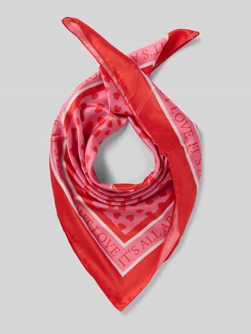 Szal z nadrukiem ze sloganem