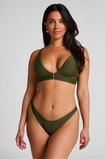 Hunkemöller Majtki Bikini Wysoko Krojona Luna Zielony