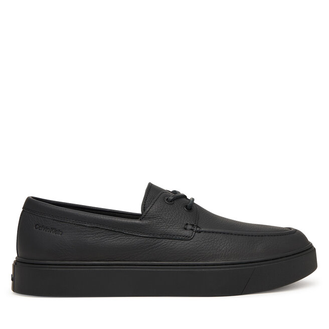 Półbuty Calvin Klein Hybrid Clean Boat Shoe Lth HM0HM02233 Czarny