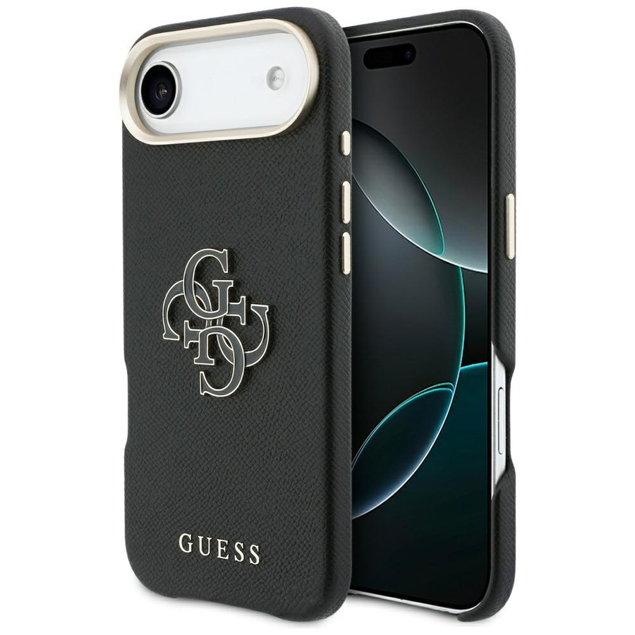 Etui Guess FW Resin Logo do iPhone Air czarny