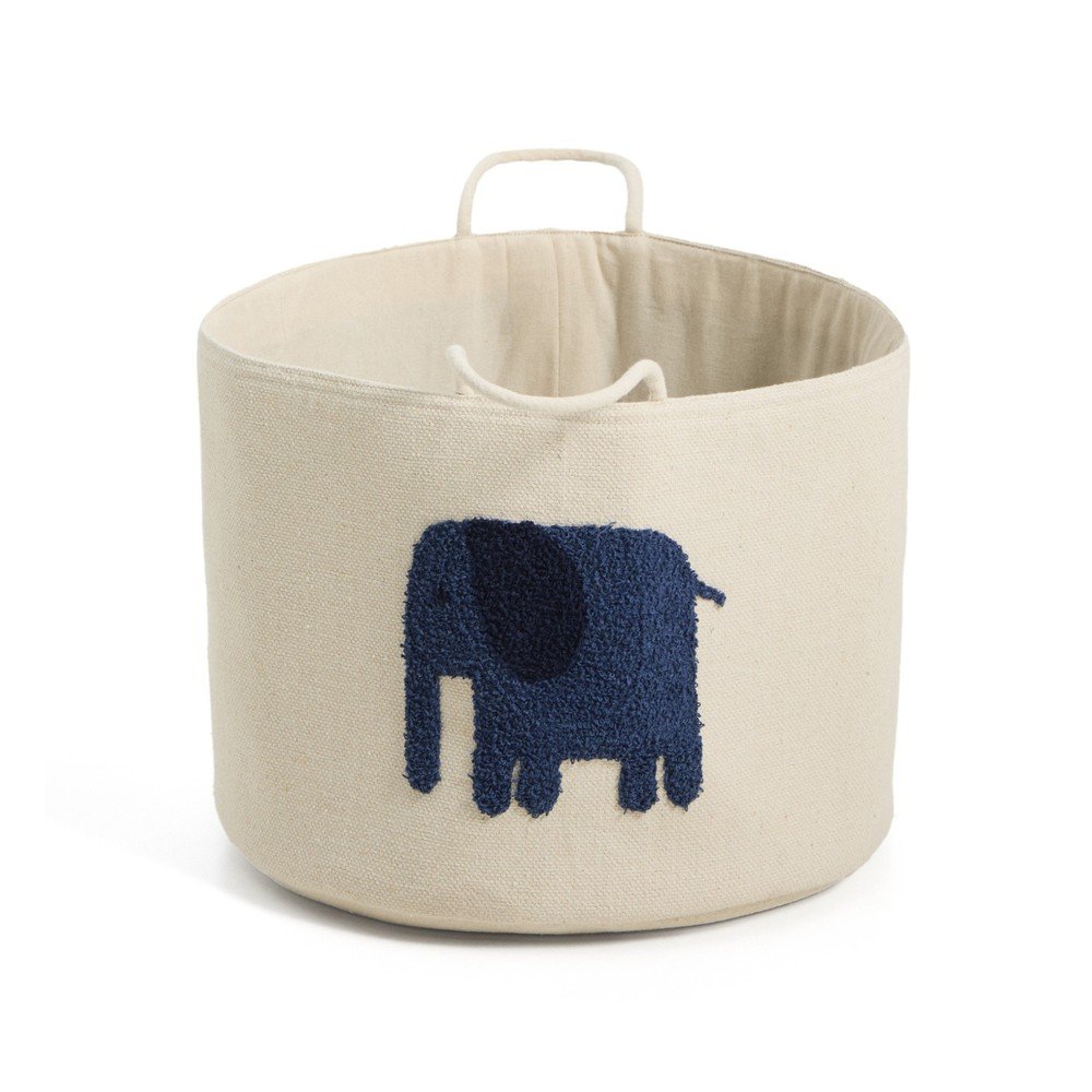 Tekstylny dziecięcy kosz na zabawki w kolorze kości słoniowej ø 45x30 cm Tandani – Kave Home